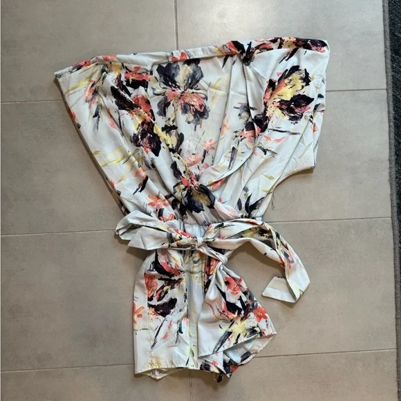 Lulus Floral Kimono Romper - Picture 5 of 7